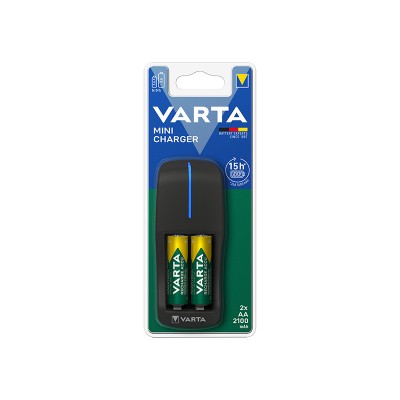 MINI+2xAA 2100 mAh įkroviklis VARTA-NiCd, NiMh, LI-ION