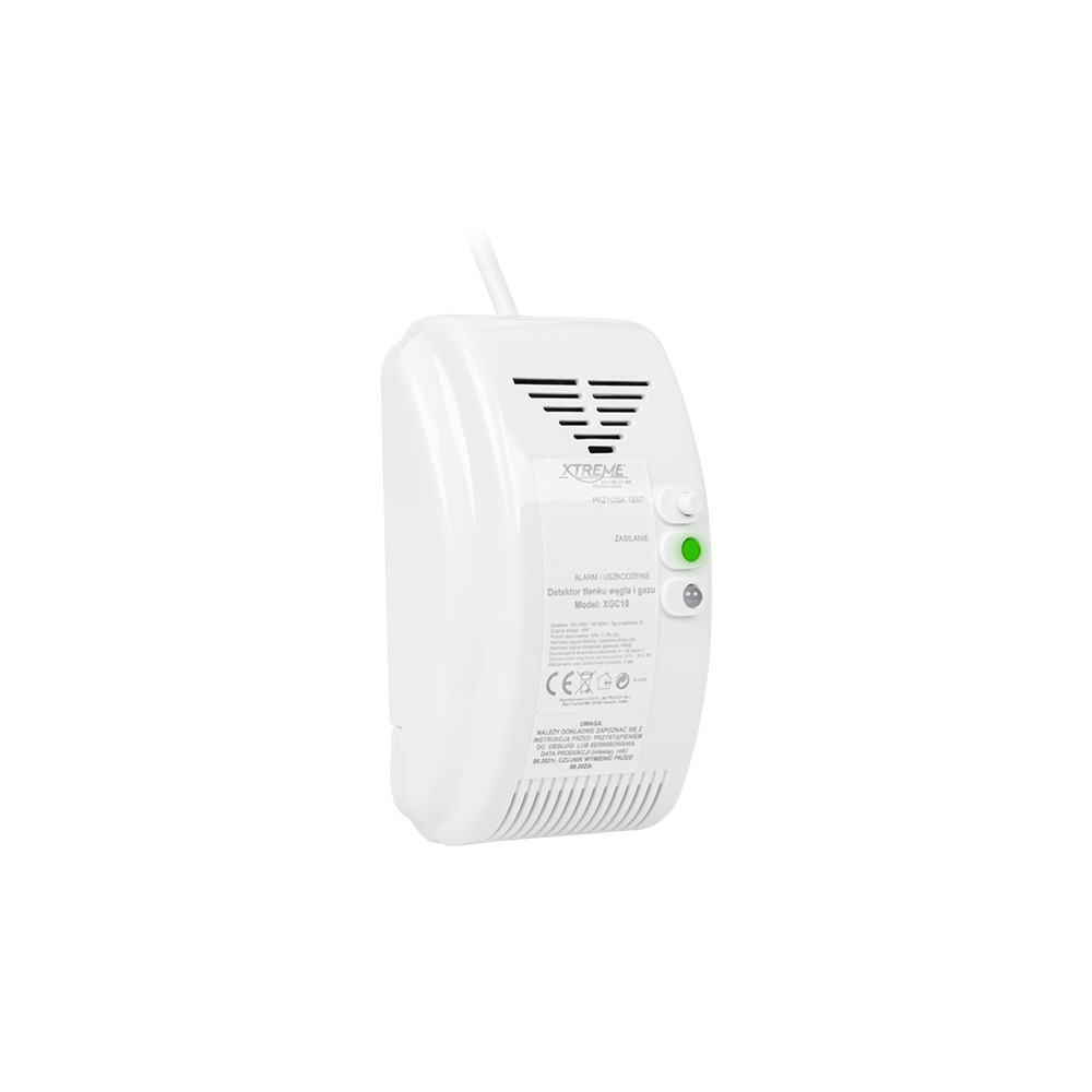 Dujų ir anglies monoksido detektorius XGC10 230V-Dujų