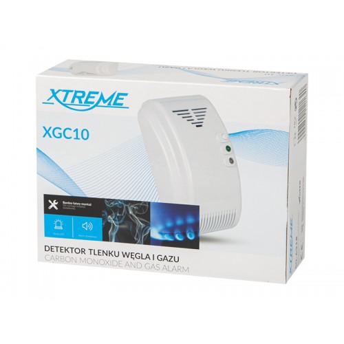 Dujų ir anglies monoksido detektorius XGC10 230V-Dujų