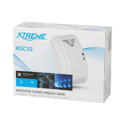 Dujų ir anglies monoksido detektorius XGC10 230V-Dujų