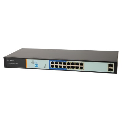 Komutatorius 16xPoE+2xSFP FULLGIGABIT AI1016G-Pagrindinis