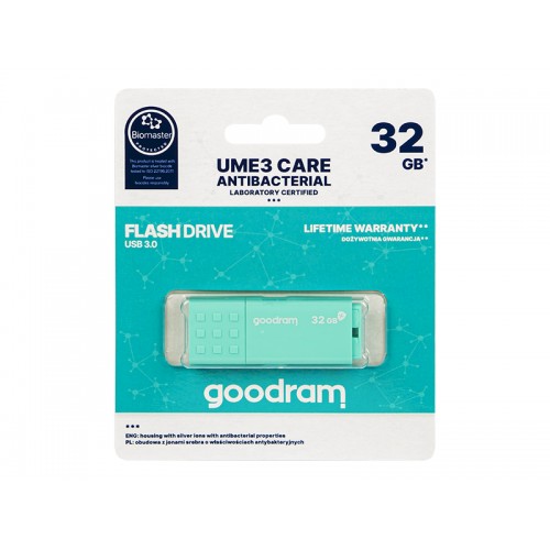 PENDRIVE 32GB GOODRAM UME3 CARE USB3.0-USB atmintukai