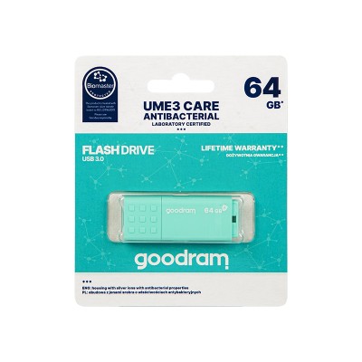 ATMINTINĖ 64GB GOODRAM UME3 CARE USB3.0-USB atmintukai