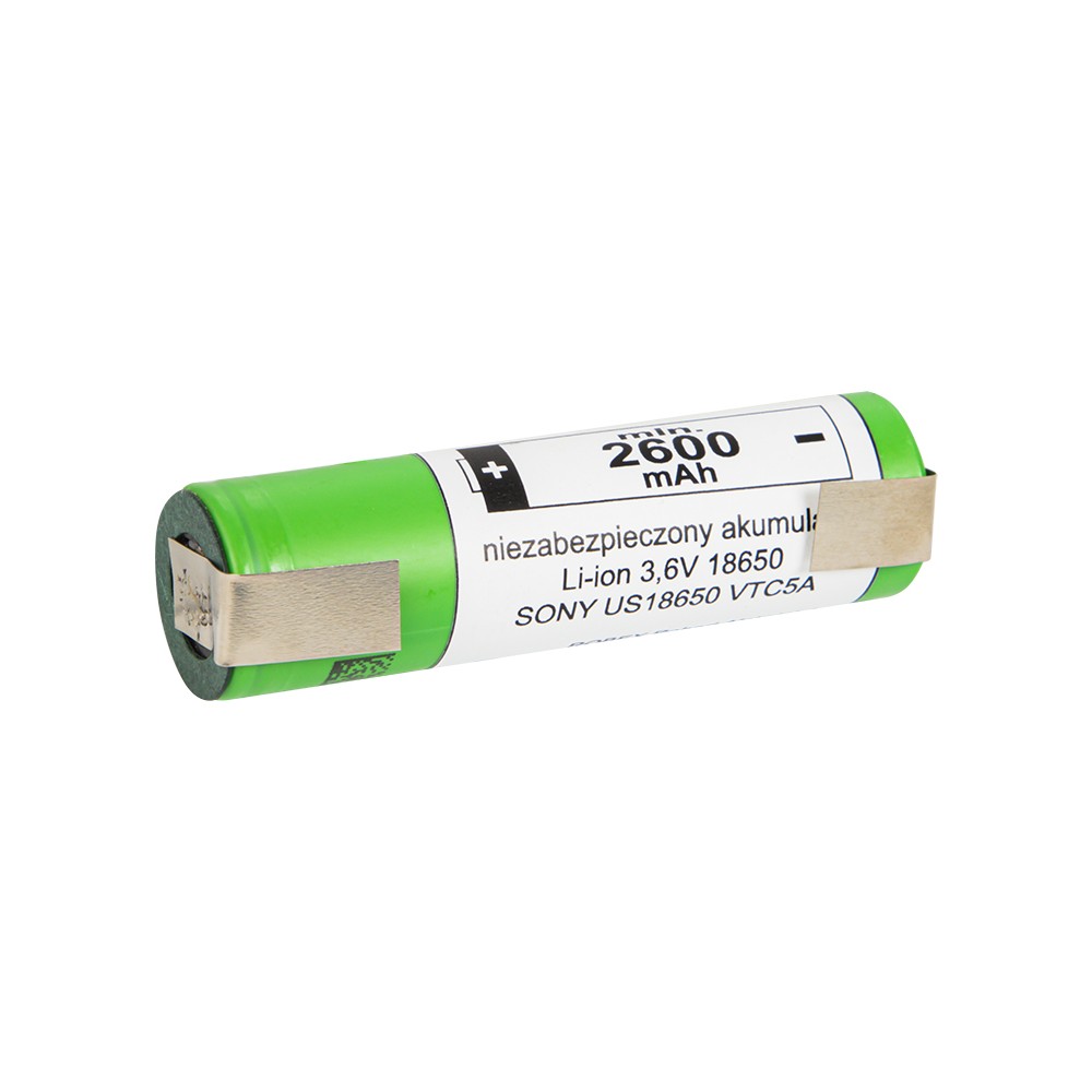 18650 li baterija-Li-ion 2600 mAh talpos plokštelės-LiFePO4