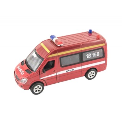 Vaikiškas gaisrinis automobilis TEDDIES su šviesa ir garsu