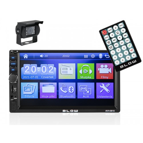 Radijas BLOW AVH-9810 2DIN 7"+BVS-549-Automobiliniai radijo