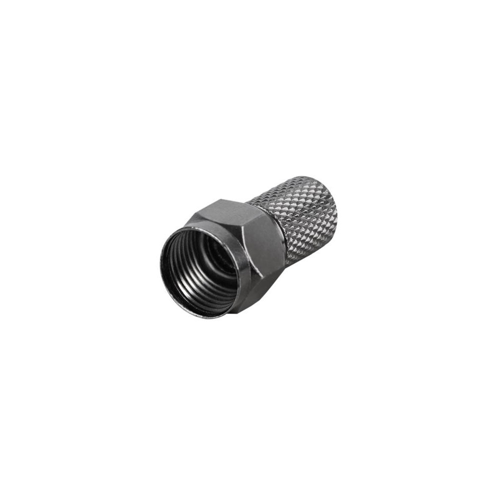 Jungtis F HQ 6,8 mm guminė juosta, juoda-Jungtys ir lizdai F Jungtis F HQ 6,8 mm guminė juosta, juoda-Jungtys ir lizdai F