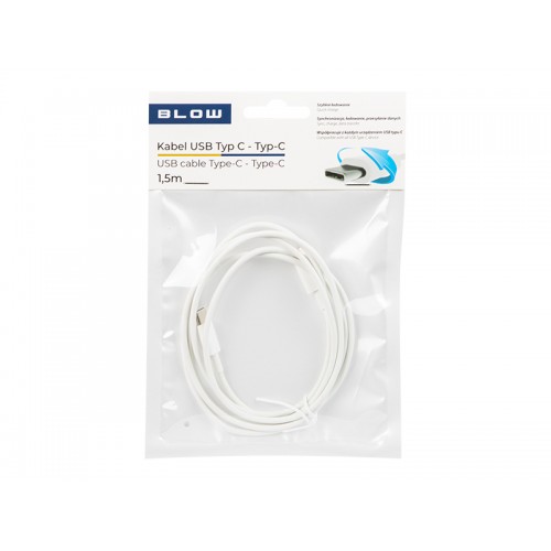 USB jungtis-C - USB-C 2,0 1,5 m balta-Pagrindinis