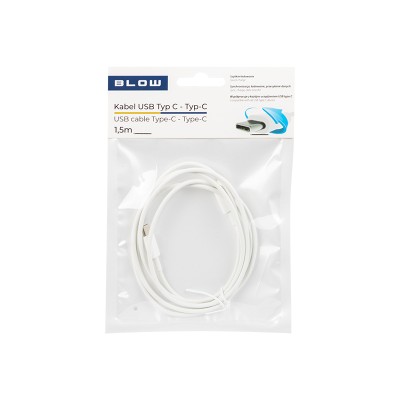 USB jungtis-C - USB-C 2,0 1,5 m balta-Pagrindinis