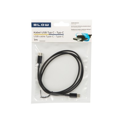 USB jungtis-C - USB-C 2,0 1,0 m juoda-Pagrindinis