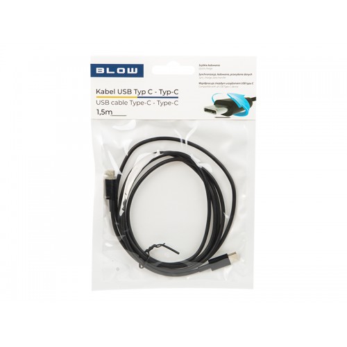 USB jungtis-C - USB-C 2.0 1,5 m juoda-Pagrindinis
