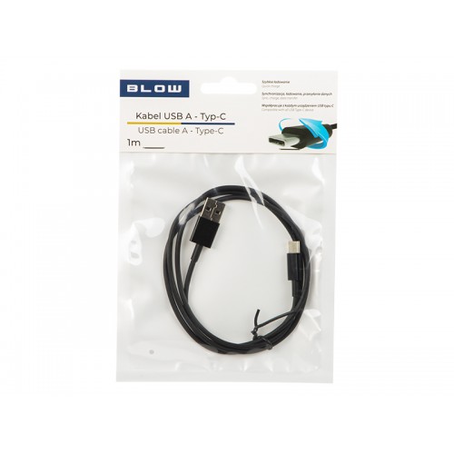 USB 2.0 A jungtis - USB-C 1 m juoda-Pagrindinis