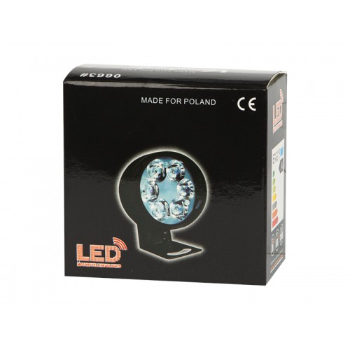 Automobilių darbo šviesa 6 LED 12W-Pagrindinis