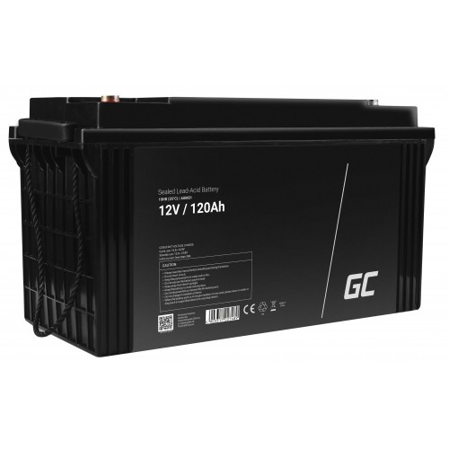 Green Cell AGM VRLA 12V 120Ah techninė priežiūra-akumuliatorius