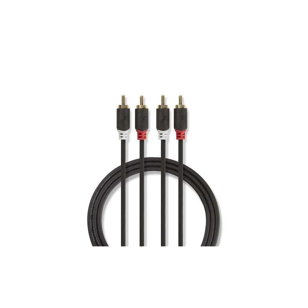 Kabelis 2x RCA jungtis/2x RCA jungtis 5m NEDIS