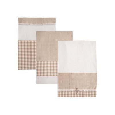 Virtuvinių rankšluosčių rinkinys ORION Dot Gifty Beige-Kiti