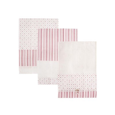 Virtuvinių rankšluosčių rinkinys ORION Heart Gifty Pink-Kiti