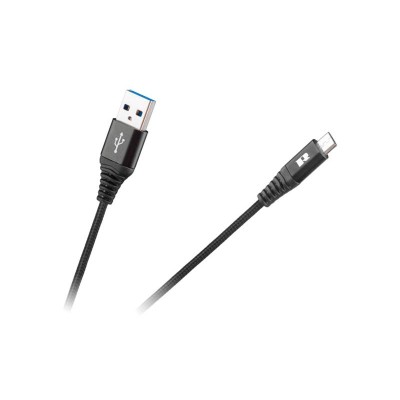 Kabelis REBEL USB/Mikro USB juodas 1 m-Duomenų ir įkrovimo USB