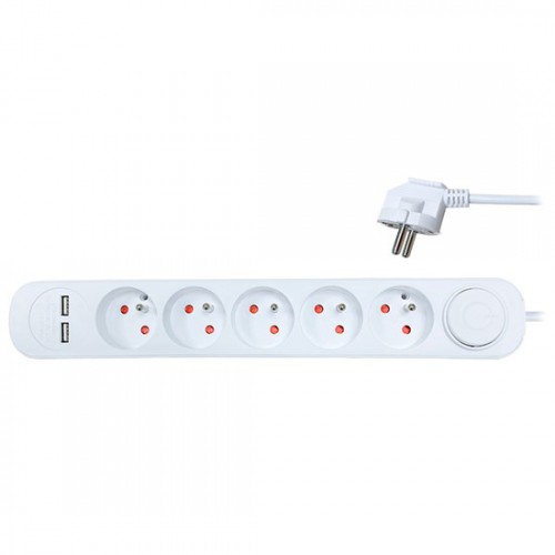 Prailgintuvas 5 lizdai 3 m SOLIGHT PP152USB-Prailgintuvai