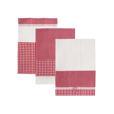 Virtuvinių rankšluosčių rinkinys ORION Dot Gifty Red-Kiti