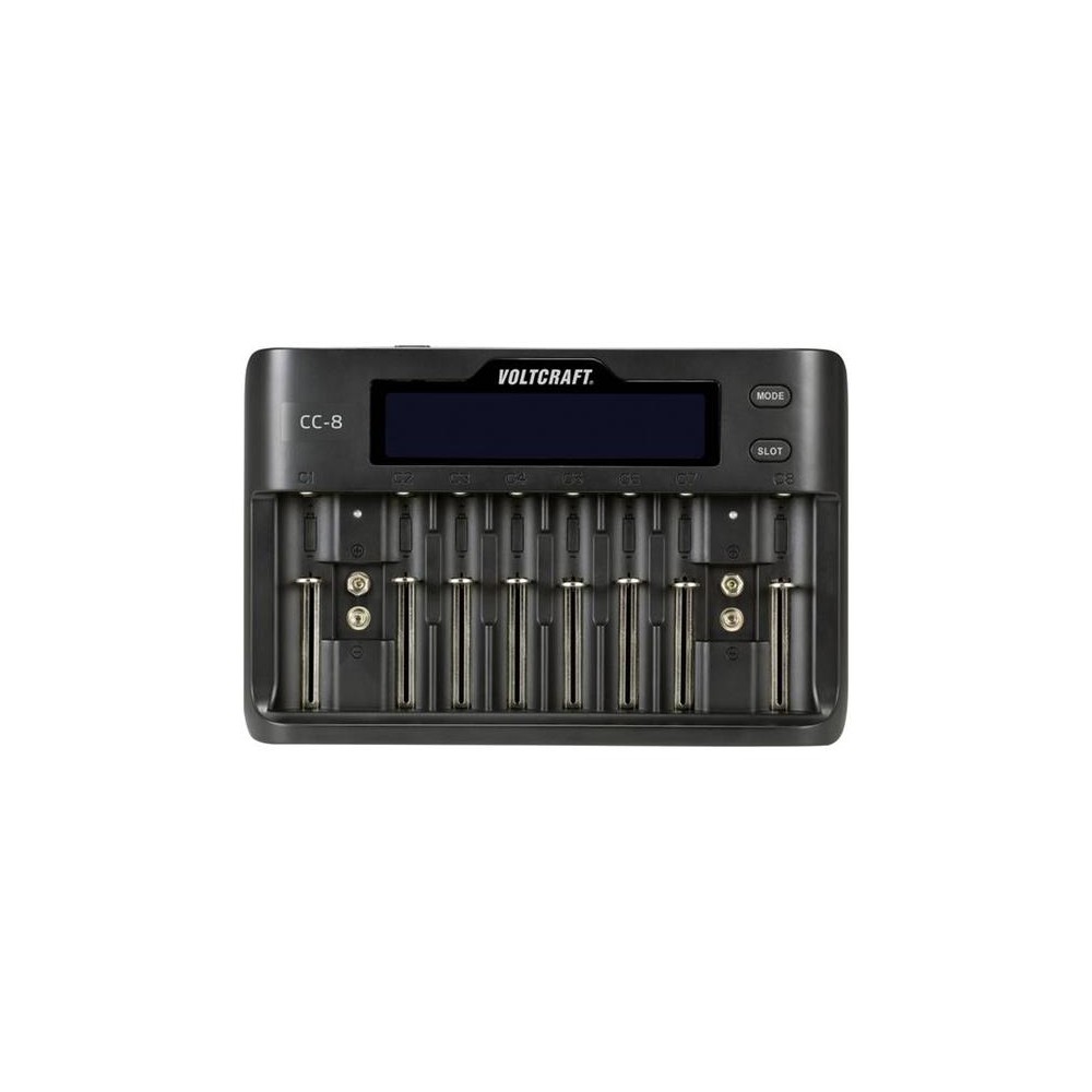 Akumuliatoriaus įkroviklis VOLTCRAFT CC-8-NiCd, NiMh, LI-ION Akumuliatoriaus įkroviklis VOLTCRAFT CC-8-NiCd, NiMh, LI-ION
