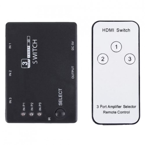 Jungiklis 3x HDMI - 1x HDMI HADEX PS3-AV jungikliai