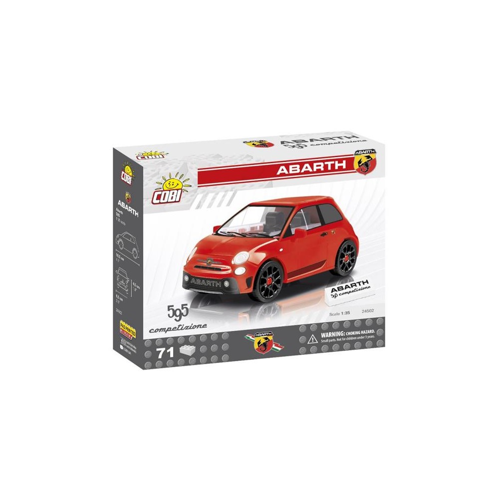 Rinkinys COBI 24502 Fiat Abarth 595, 1:35, 71 k-Rinkinys COBI