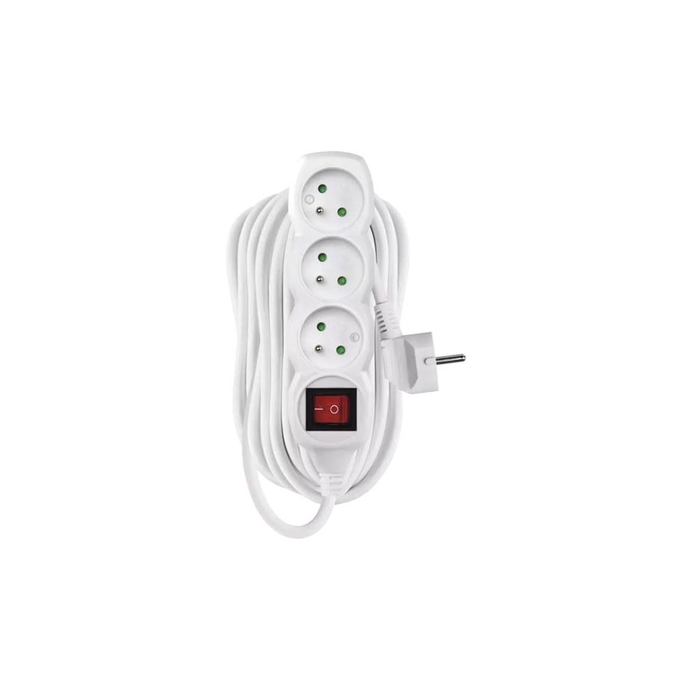 Ilgiklis 3 lizdai 10 m EMOS P1310R-Prailgintuvai