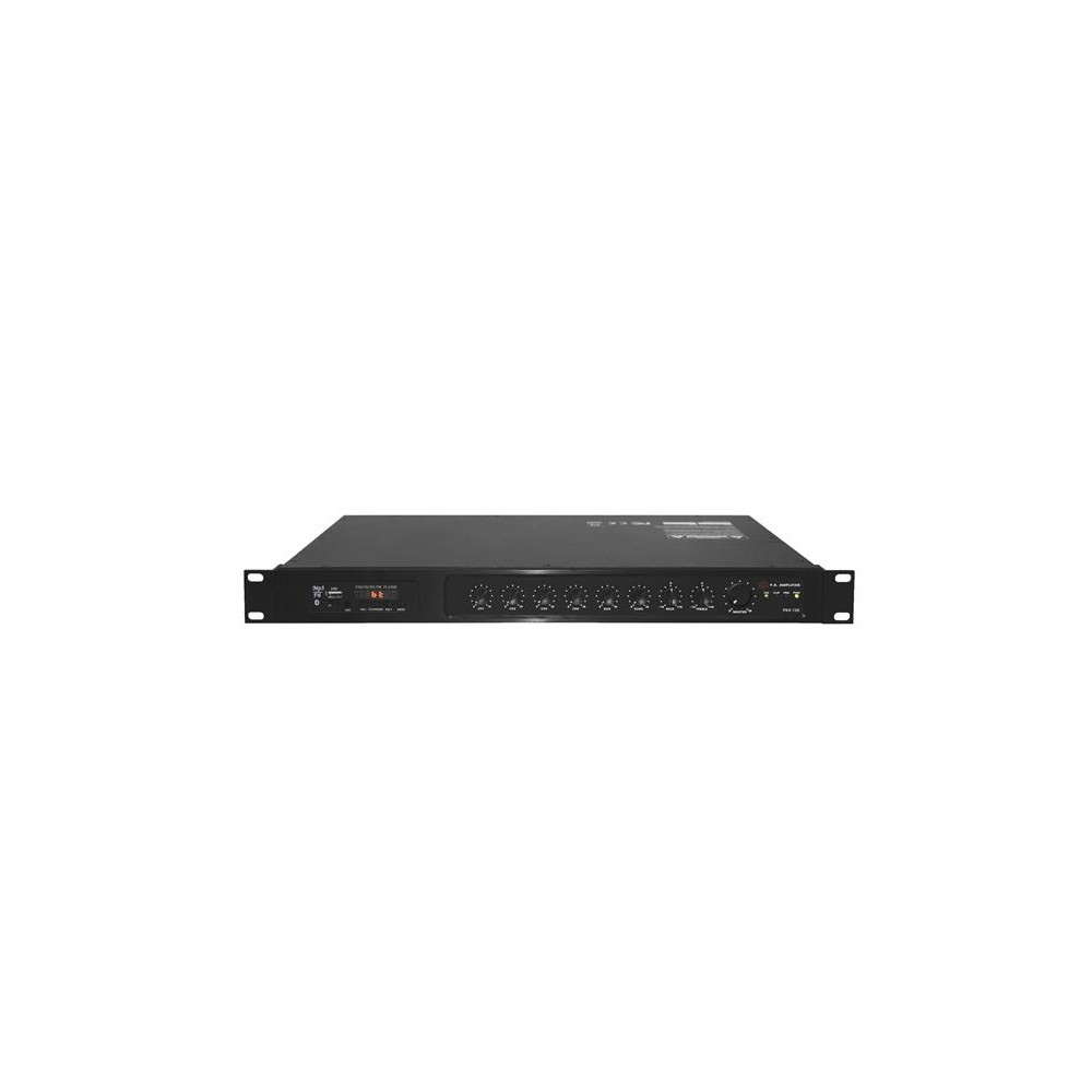 SHOW PAX-120 stiprintuvas, stovas, 120W/4Ω/70V/100V, 5-kanalų
