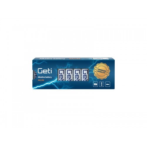 AA (LR6) šarminė baterija GETI 1,5 V (10 vnt.)-Šarminės