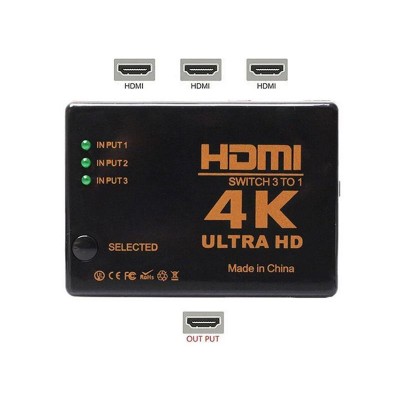 Jungiklis 3x HDMI - 1x HDMI HADEX UH-301-AV jungikliai