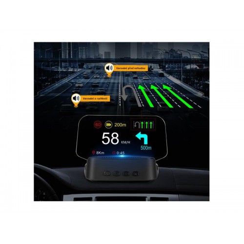 IN-įrenginyje sumontuotas 4" HEAD UP DISPLAY STU SE-153-HUD