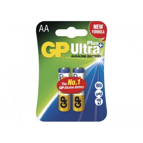 AA (R6) šarminė baterija GP Ultra Plus 2 vnt-Šarminės baterijos