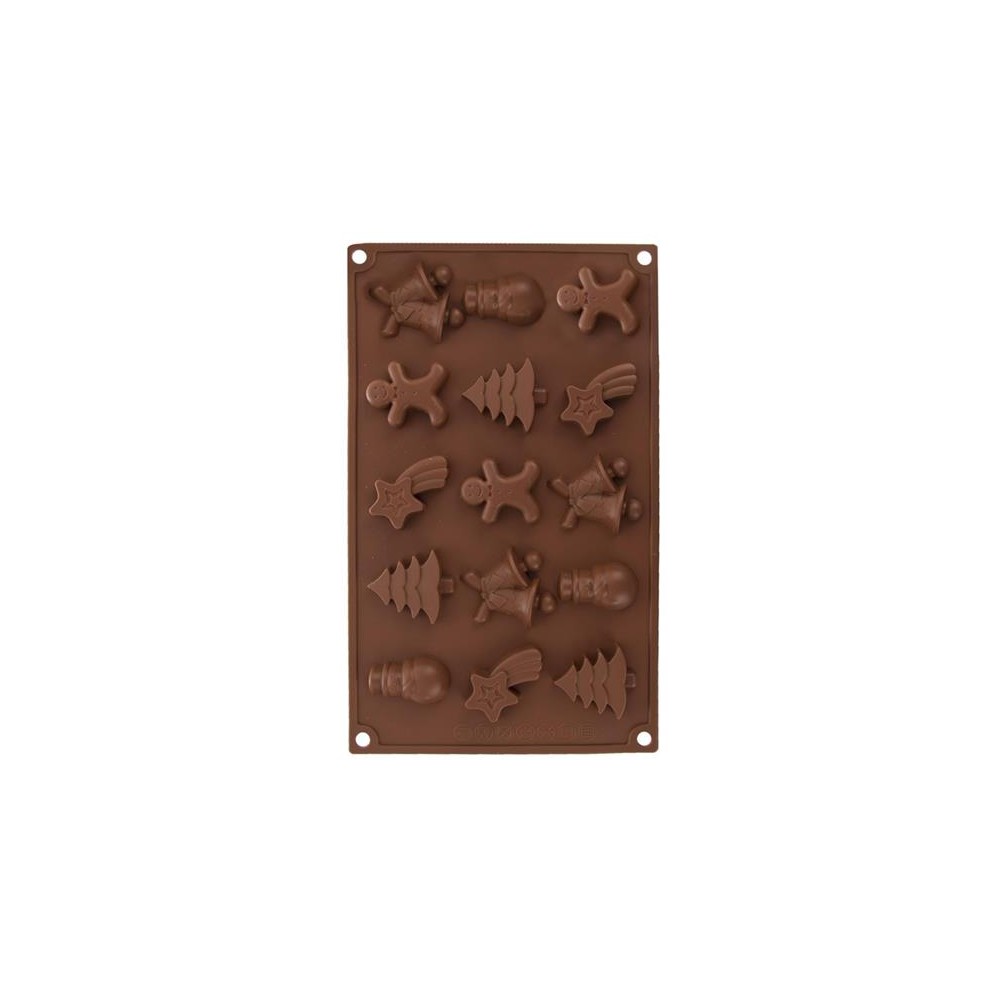 Kalėdinių sausainių kepimo forma ORION 29x17x1,5cm Rudos