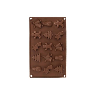 Kalėdinių sausainių kepimo forma ORION 29x17x1,5cm Rudos