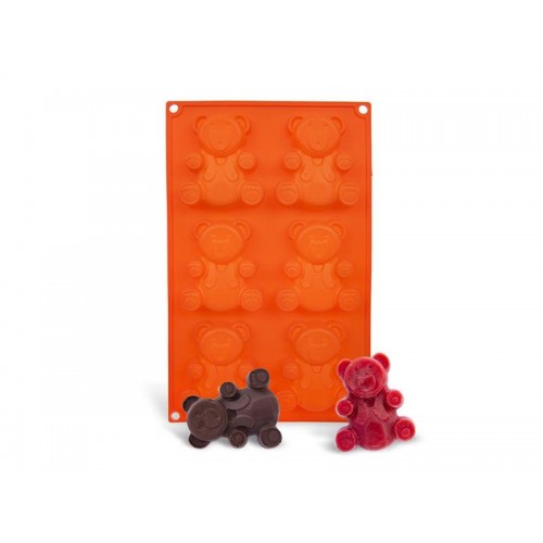 Forma meškiukams kepti ORION 31x18x2cm Oranžinė-Kepimo formos