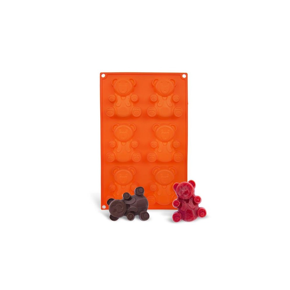 Forma meškiukams kepti ORION 31x18x2cm Oranžinė-Kepimo formos