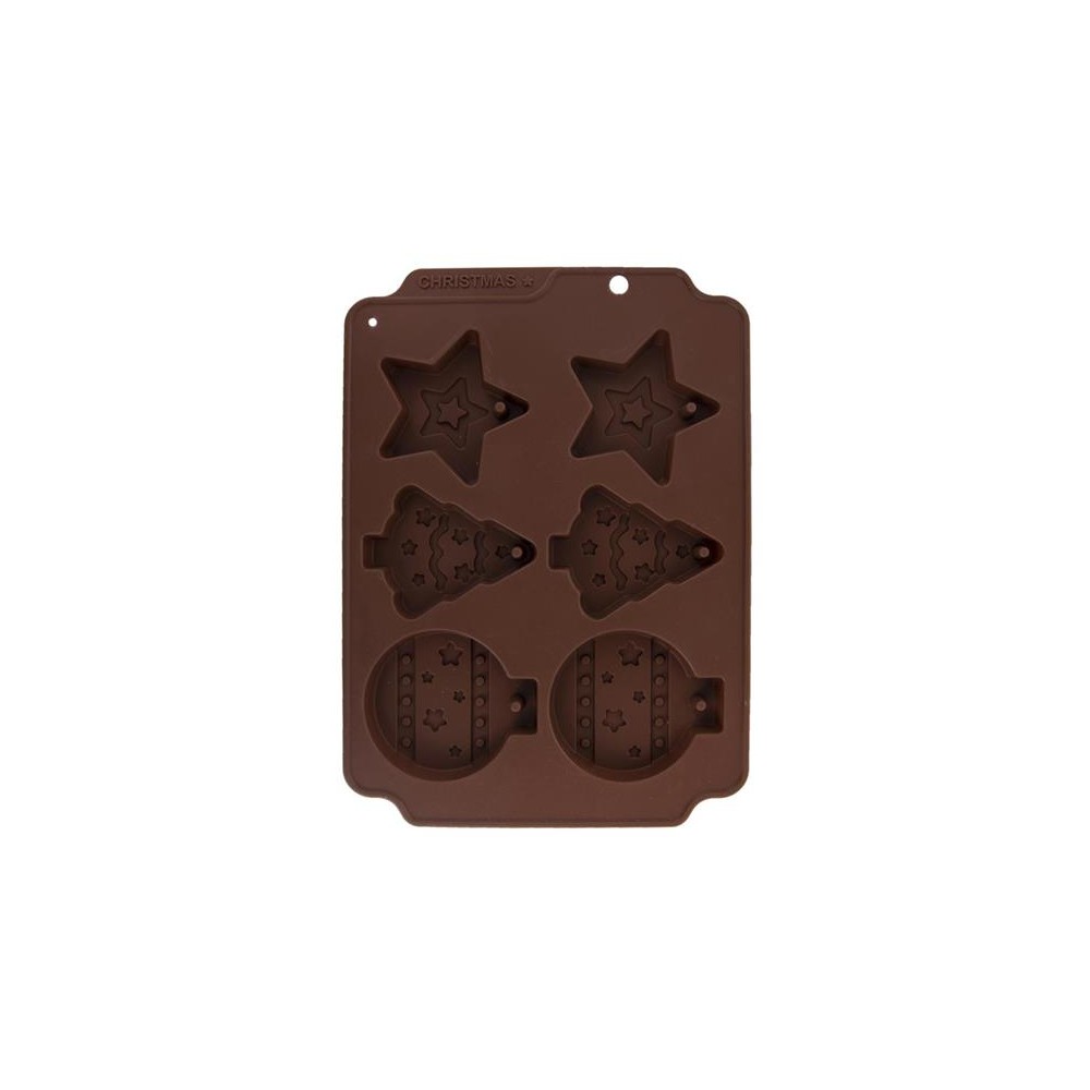 Kalėdinių sausainių kepimo forma ORION 23x17x1,5cm Rudos