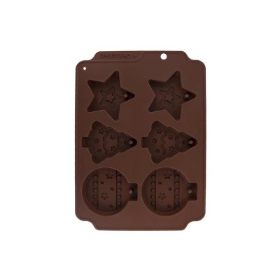 Kalėdinių sausainių kepimo forma ORION 23x17x1,5cm Rudos