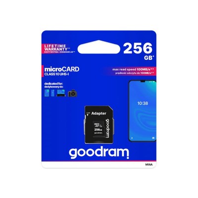 Atminties kortelė su adapteriu GOODRAM micro SD 256