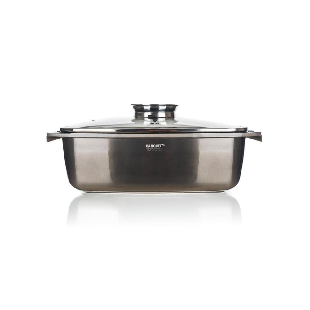 Kepimo forma BANQUET Metallic Platinum 5,7 l su dangčiu-Pan