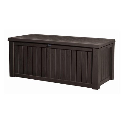 Sodo dėžė KETER Rockwood 570l Brown-Sandėliavimo dėžės
