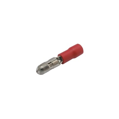 Izoliuotas kištukas 4 mm, laidas 0,5-1.5 mm raudonos