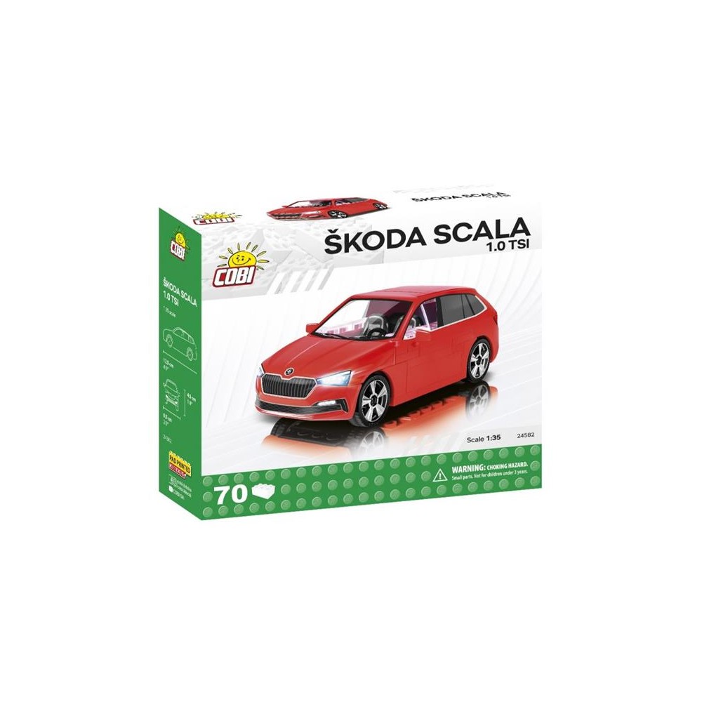 Rinkinys COBI 24582 Škoda Scala 1.0 TSI, 1:35, 70 k-Rinkinys