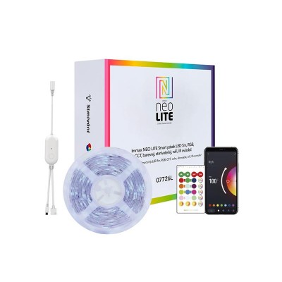 Išmanioji LED juosta 12V IP65 24W RGB IMMAX NEO 07726L 5m WiFi