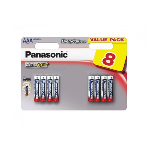 Šarminė baterija AAA (R03) PANASONIC Evolta 8BP-Šarminės