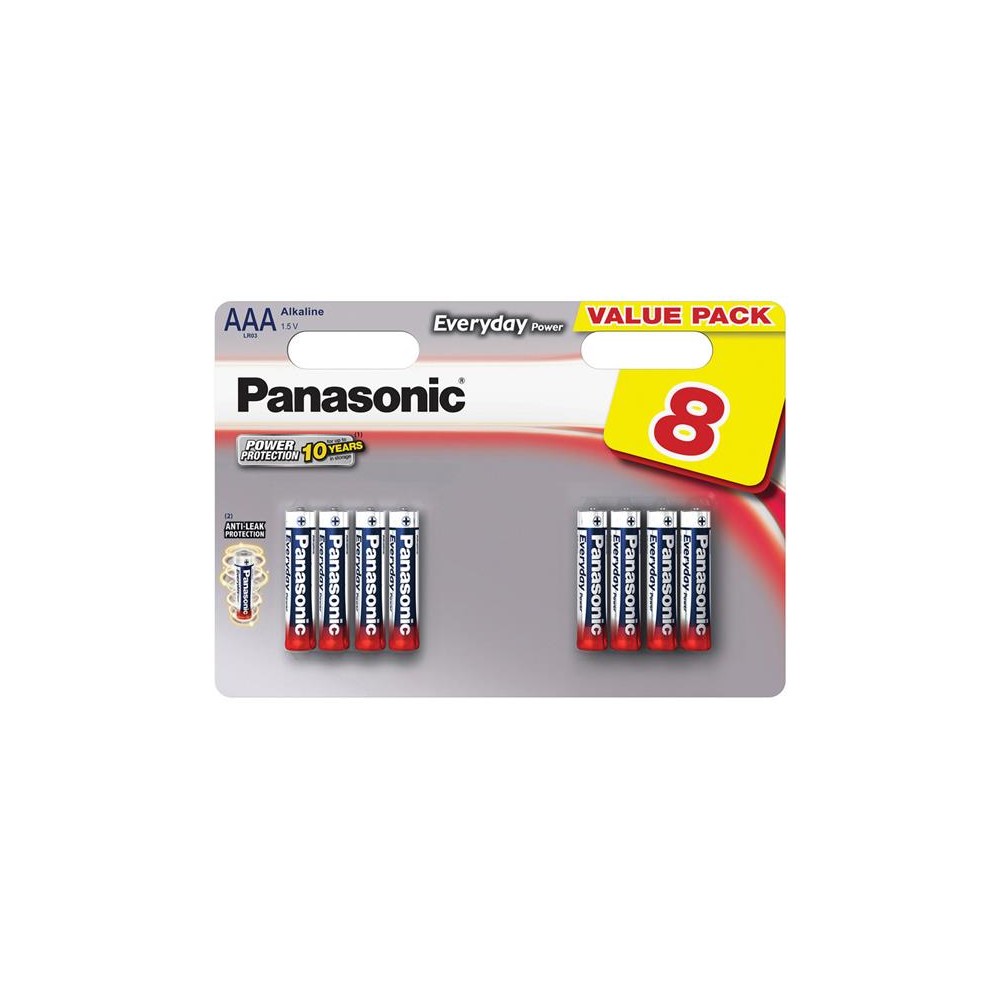 Šarminė baterija AAA (R03) PANASONIC Evolta 8BP-Šarminės