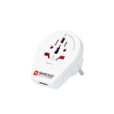 Kelioninis adapteris SKROSS PA30 USB naudoti
