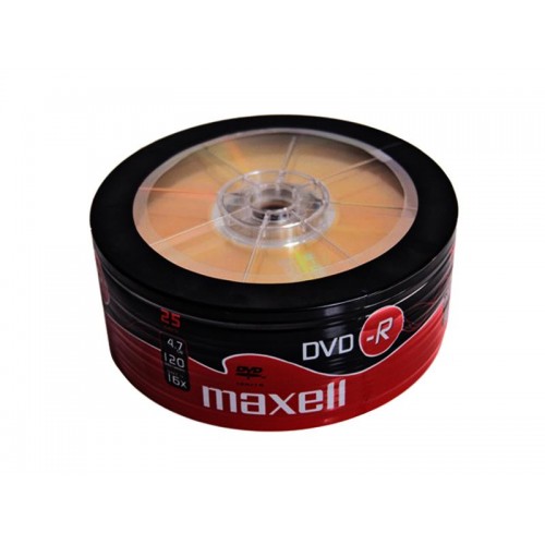 DVD-R 4,7GB MAXELL 16x 25vnt-CD, DVD diskai