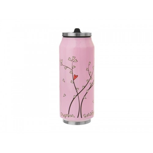 Termo puodelis ORION Hearts Pink 0,4l-Termo puodeliai
